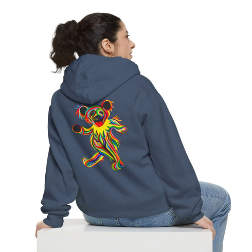 Tie-Dye Bear Vineyard Collection Unisex Garment-Dyed Hoodie StealieShop